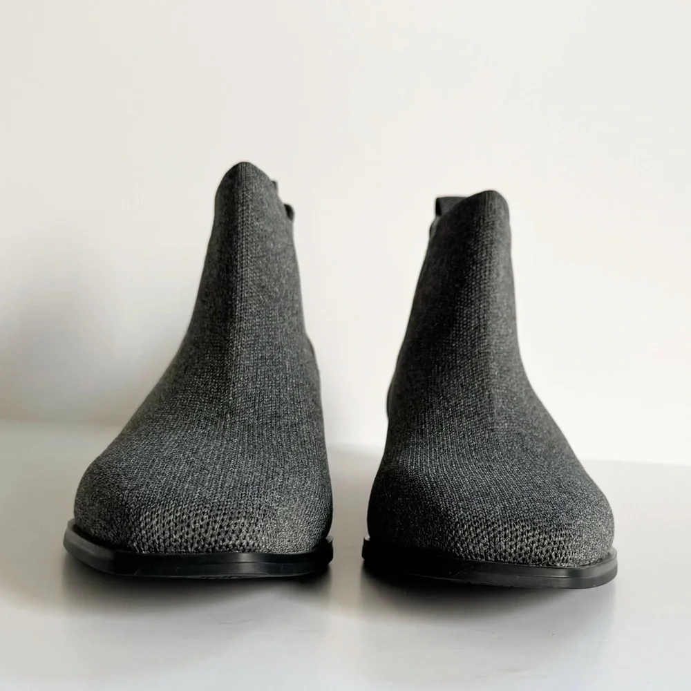 Vivaia Ryan Slip-On Square Toe Chelsea Ankle Boots in Grey | Size 41 NWOT - Picture 5 of 12